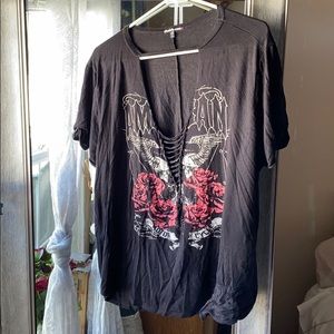 Charlotte Russe Edgy Tee